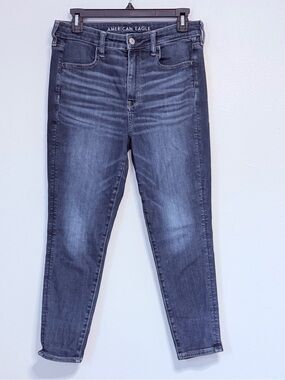American Eagle Outfitters Women's Dark Blue High-Rise Skinny Jeans Sz 10